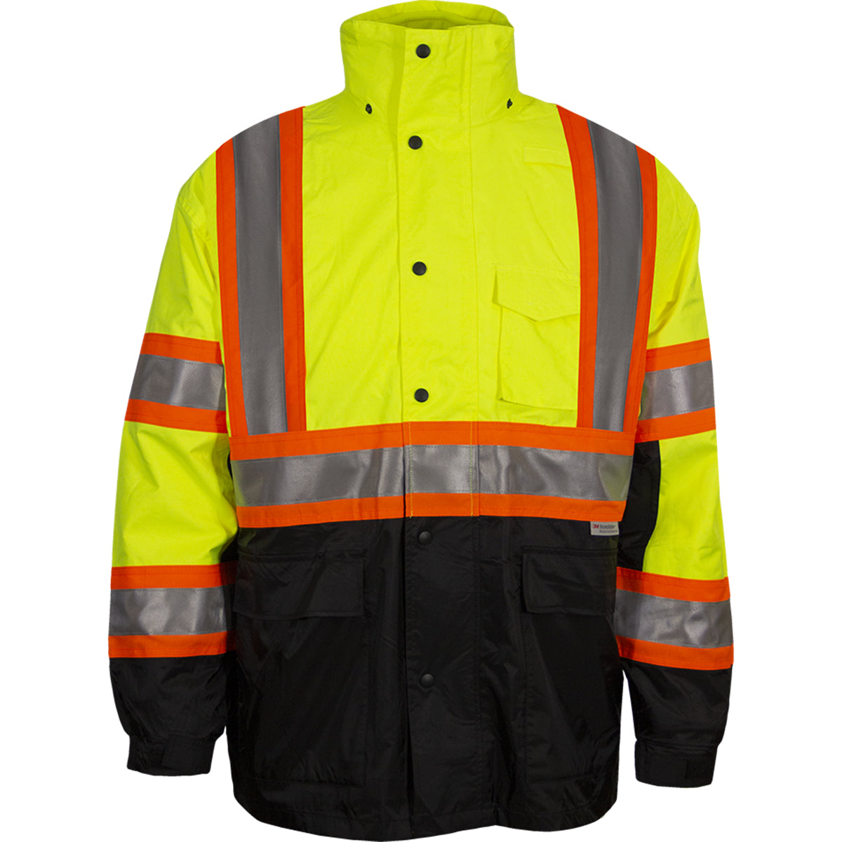 431CS ANSI Type R Class 3 Two-Tone Waterproof and Breathable 3-Seasons Parka with Black Bottom - Systems Gear