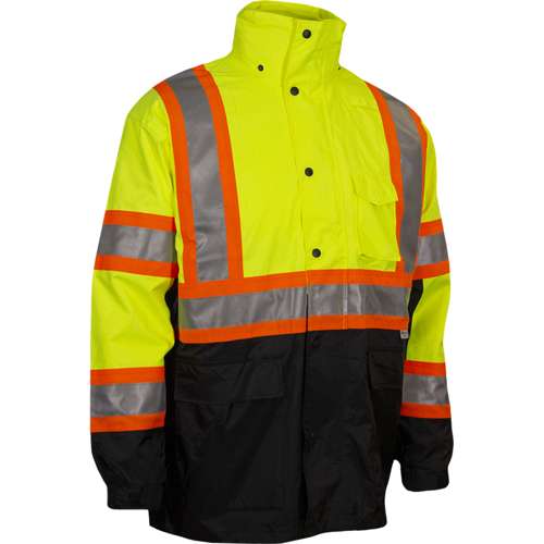 431CS ANSI Type R Class 3 Two-Tone Waterproof and Breathable 3-Seasons Parka with Black Bottom - Systems Gear