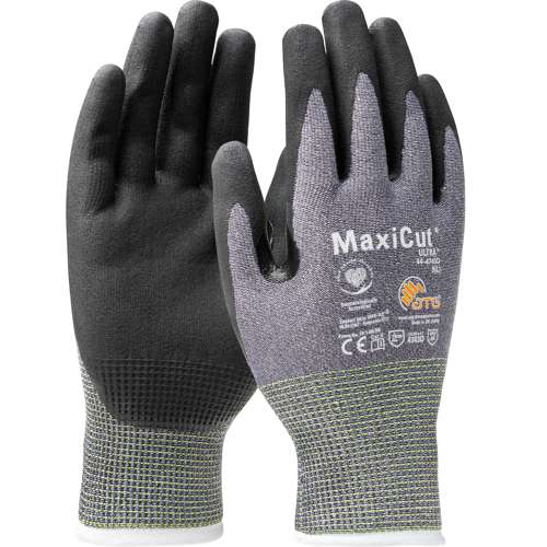 44-4745D Seamless Knit Engineered Yarn with Premium Nitrile Coated MicroFoam Grip on Palm & Fingers - Touchscreen