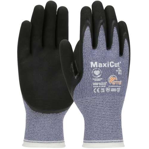 44-504 Seamless Knit Engineered Yarn Glove with Nitrile Coated MicroFoam Grip on Palm & Fingers