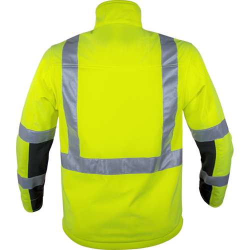 451ST ANSI Type R Class 3 Black Bottom Soft Shell Jacket with Brushed Fleece Lining
