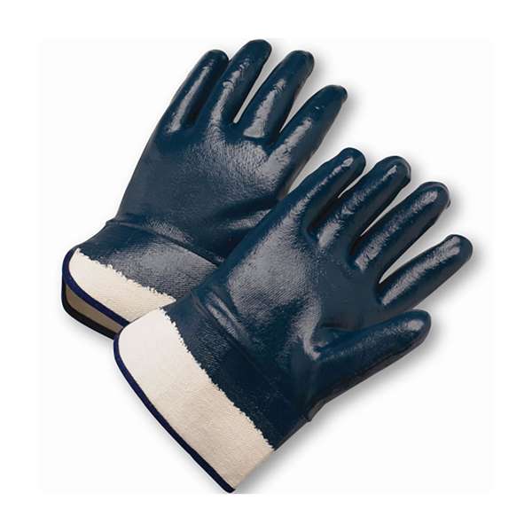 4550FC Nitrile Dipped Glove with Jersey Liner & Heavyweight Smooth Grip on Full Hand -  Safety Cuff