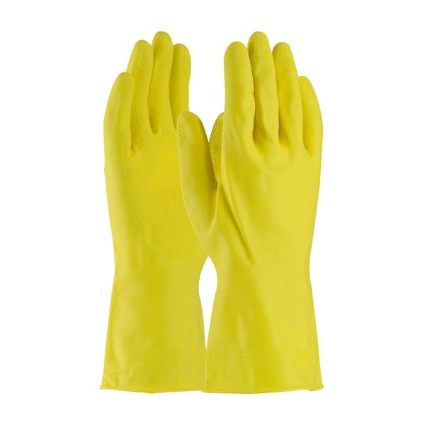 Unsupported Latex Canner, Unlined with Raised Diamond Grip - 18 Mil