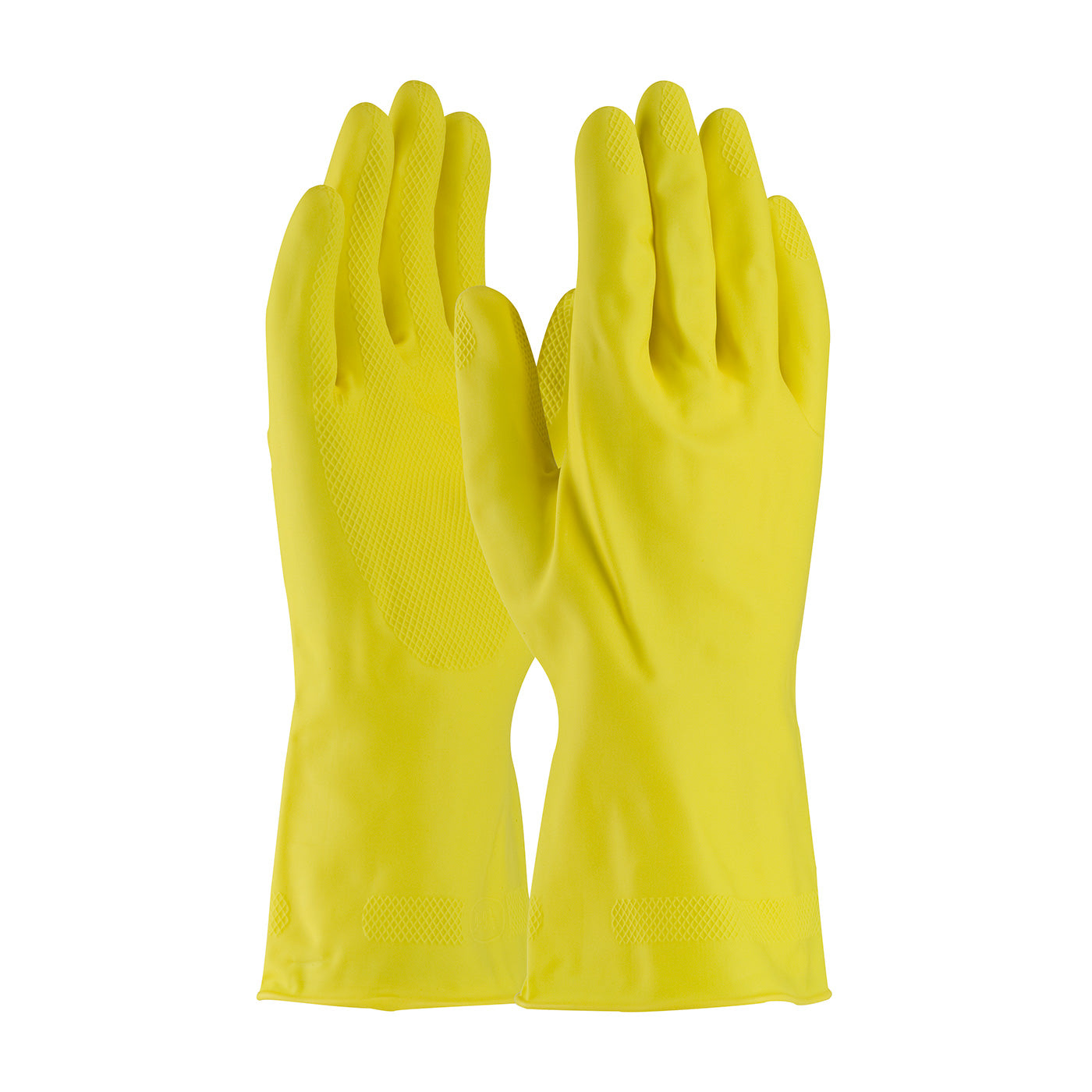 Unsupported Latex Canner, Unlined with Raised Diamond Grip - 18 Mil