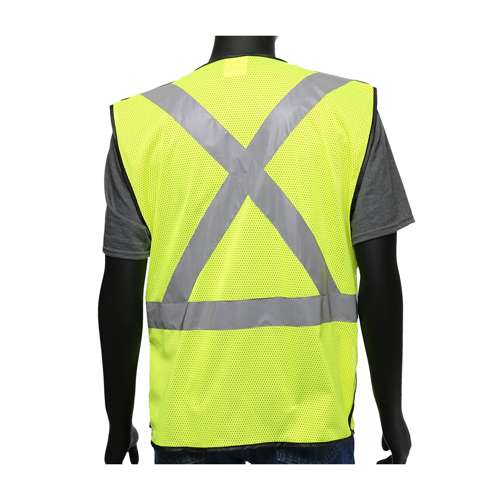 47200 ANSI Type R Class 2 Three Pocket Expandable Mesh Breakaway Vest