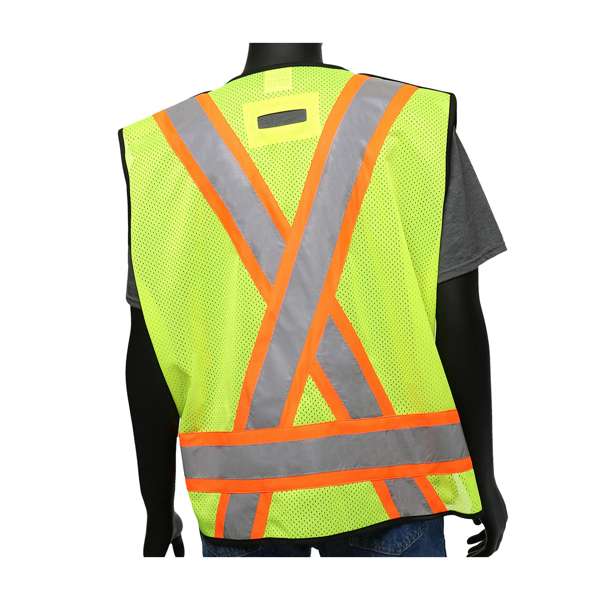 ANSI Type R Class 2 Two-Tone X-Back Breakaway Mesh Vest