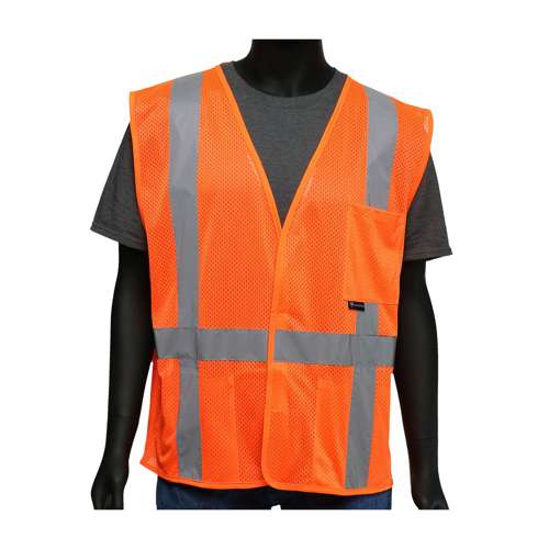 47218 ANSI Type R Class 2 FR Treated Three Pocket Mesh Vest