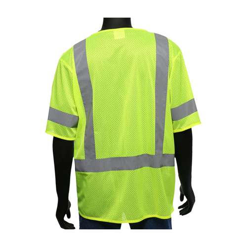 47308 ANSI Type R Class 3 Three Pocket FR Treated Mesh Vest