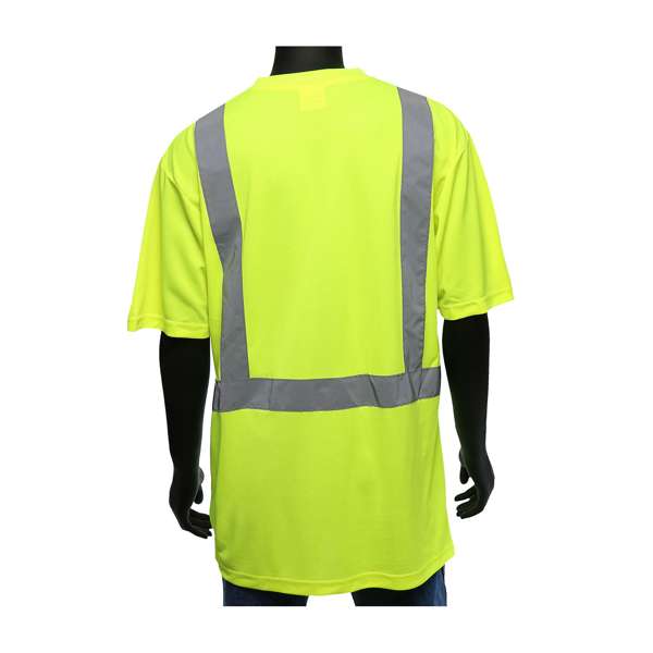 ANSI CLASS 2 HI-VIS GREEN SHORT SLEEVE SHIRT