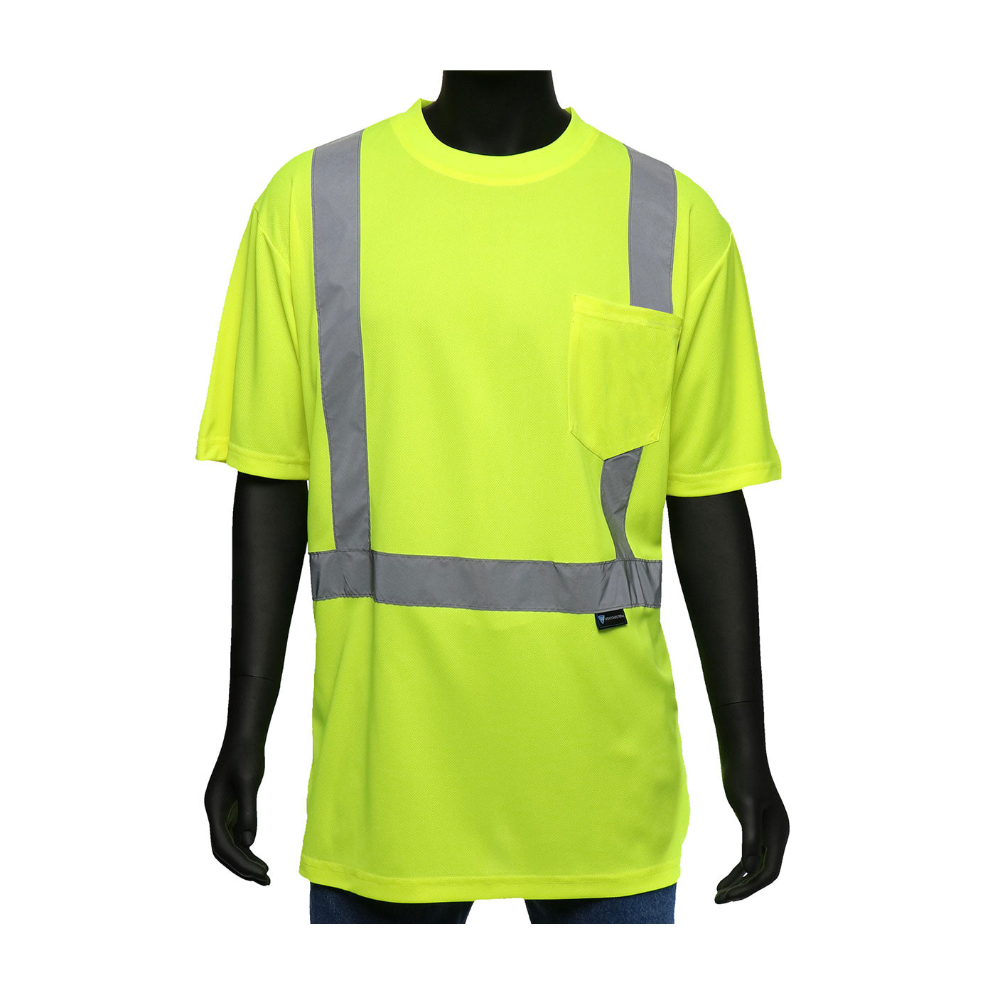 ANSI CLASS 2 HI-VIS GREEN SHORT SLEEVE SHIRT