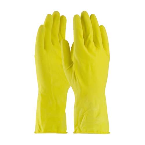 48-L140Y Unsupported Latex, Flock Lined with Honeycomb Grip - 14 Mil