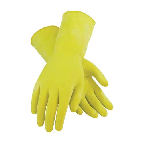 48-L140Y Unsupported Latex, Flock Lined with Honeycomb Grip - 14 Mil