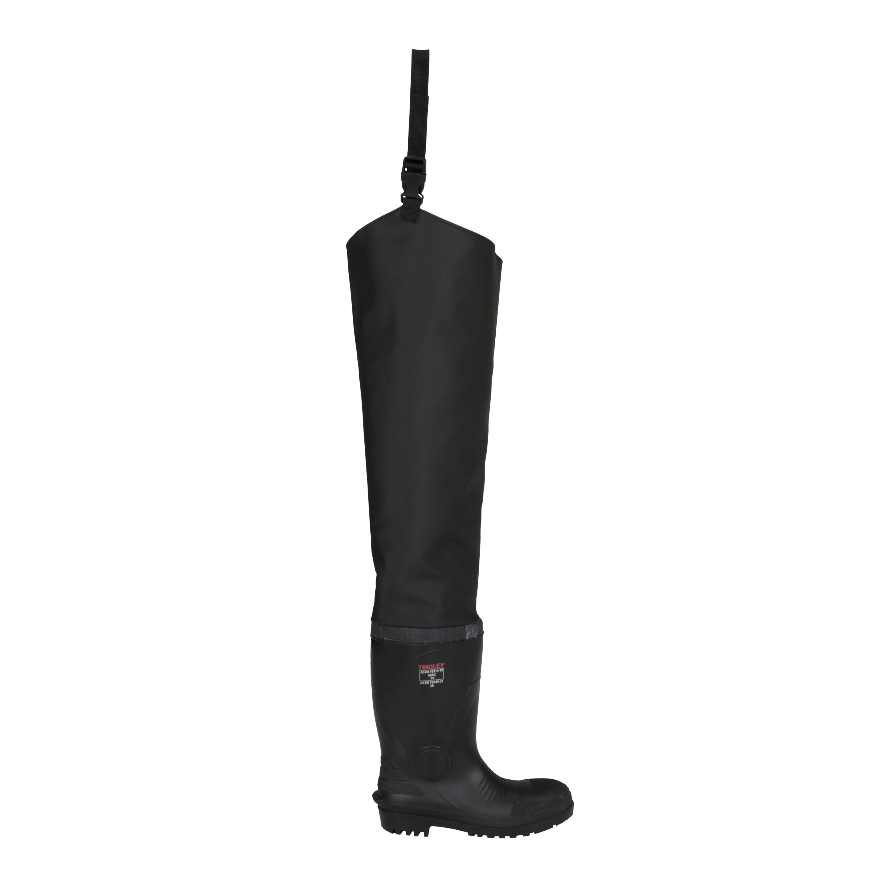 31371 General Purpose Safety Toe PR Hip Boot, Black