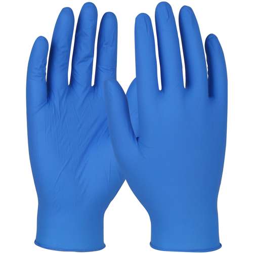 4BQF09 Disposable Nitrile Glove, Powder Free with Textured Grip - 3.5 mil