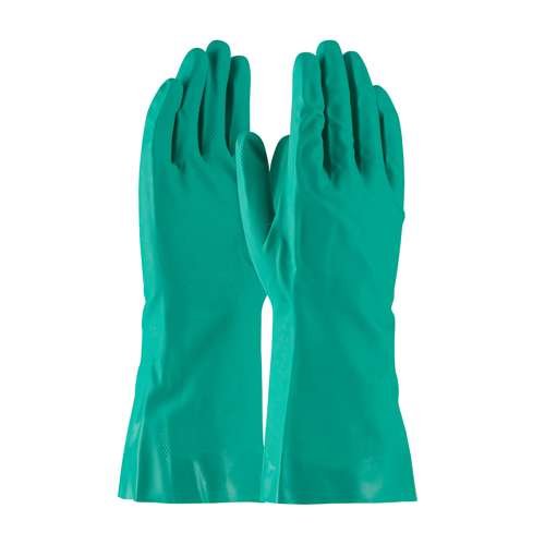50-N150G Unsupported Nitrile, Flock Lined with Raised Diamond Grip - 15 Mil