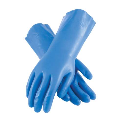 50-N160B Unsupported Nitrile, Flock Lined with Raised Diamond Grip - 15 Mil