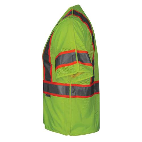 504ST ANSI Type R Class 3 Two-Tone Seven Pocket Mesh Breakaway Vest