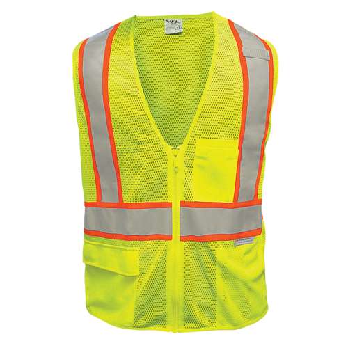 505ST ANSI Type R Class 2 Two-Tone Seven Pocket Mesh Breakaway Vest