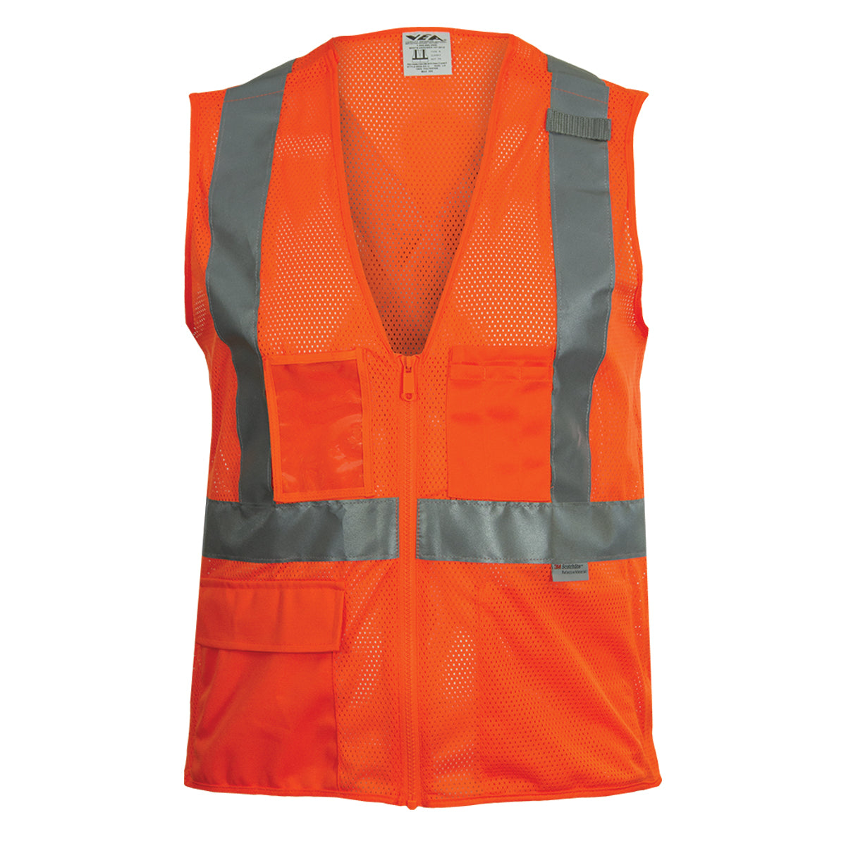 508ST ANSI Type R Class 2 Seven Pocket Mesh Breakaway Vest