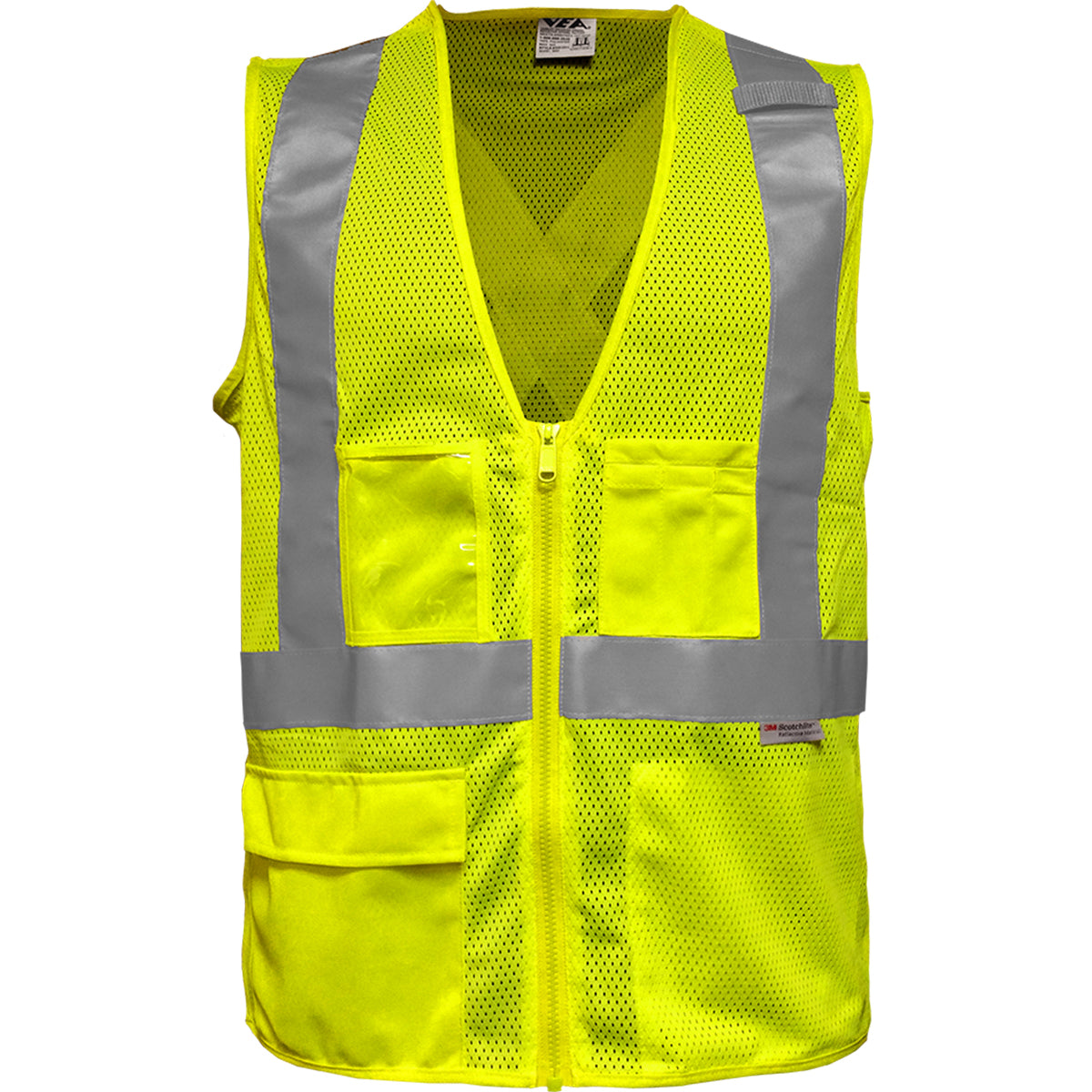 508SX ANSI Type R Class 2 Seven Pocket Mesh Breakaway Vest with X-Back ...