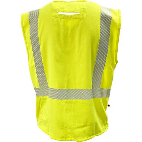509FRGS ANSI Type R Class 2 AR/FR Solid Vest With Segmented Tape and "D" Ring Access
