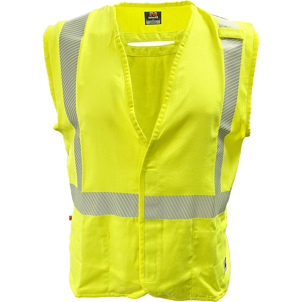 509FRGS ANSI Type R Class 2 AR/FR Solid Vest With Segmented Tape and "D" Ring Access