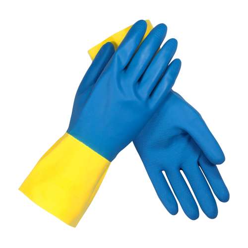 52-3671 Unsupported Neoprene/Latex, Flock Lined with Honeycomb Grip - 28 Mil
