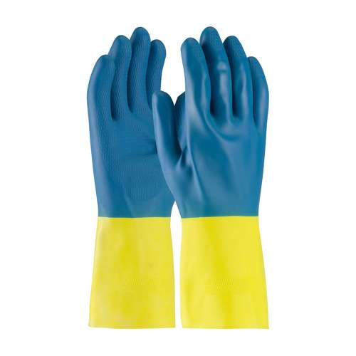 52-3671 Unsupported Neoprene/Latex, Flock Lined with Honeycomb Grip - 28 Mil
