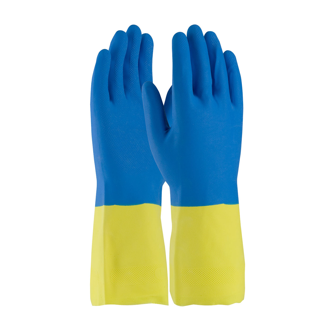 52-3672 Unsupported Neoprene/Latex, Flock Lined with Raised Diamond Grip - 19 Mil