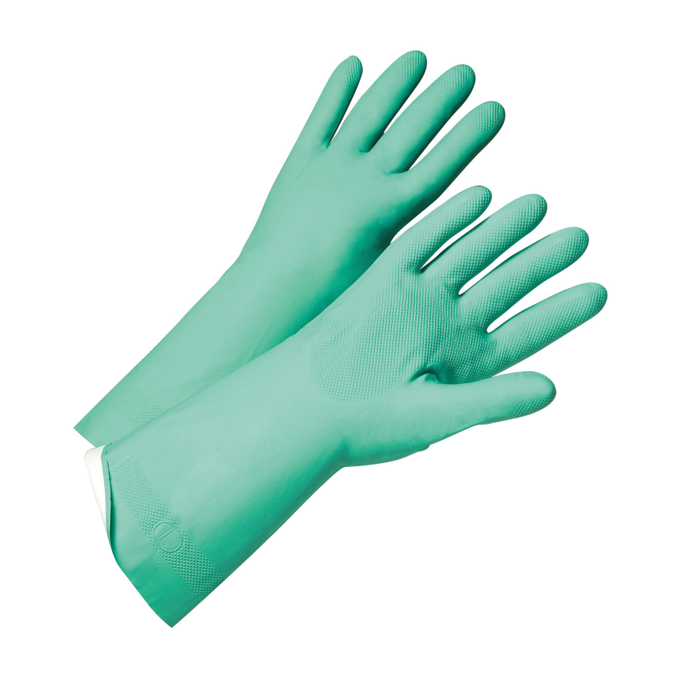 52N104 Unsupported Nitrile, Flock Lined with Raised Diamond Grip - 18 Mil