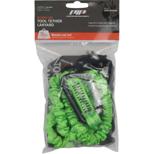 533-100012 Double Leg Tool Tethering Lanyard - 10 lbs. maximum load limit - Retail Packaged