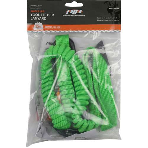 533-100701 Single Leg Tool Tethering Lanyard - 22 lbs. maximum load limit - Retail Packaged