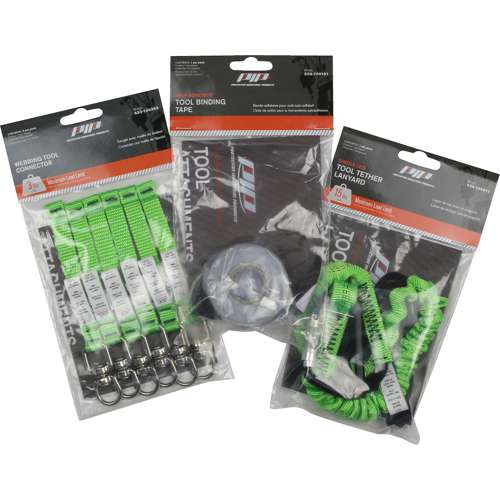 533-900101 Tool Tethering Kit - includes single leg lanyard, tool connectors, and tool tape - Retail Packed