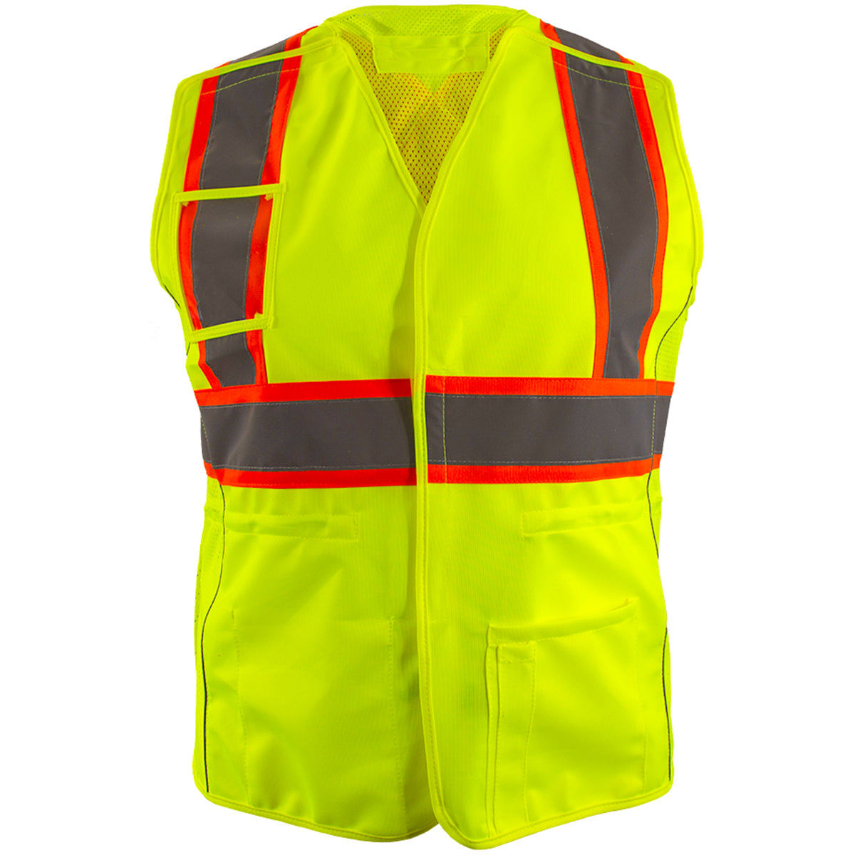 540GX ANSI Type R Class 2 Two-Tone Women's Contoured Breakaway Vest with Solid Front, Mesh Back and X-Back