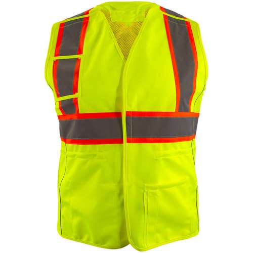 540GX ANSI Type R Class 2 Two-Tone Women's Contoured Breakaway Vest with Solid Front, Mesh Back and X-Back