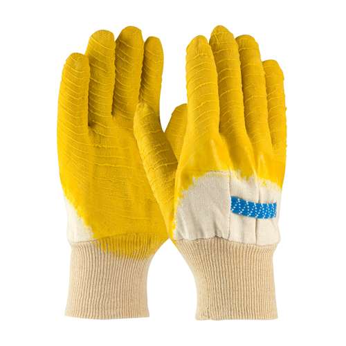 55-3271 Latex Coated Glove with Jersey Liner and Crinkle Finish on Palm, Fingers & Knuckles - Knit Wrist