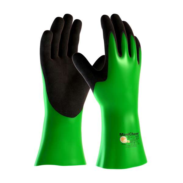 Nitrile Blend Coated Glove with Nylon / Elastane Liner and Non-Slip Grip on Palm & Fingers - 14"