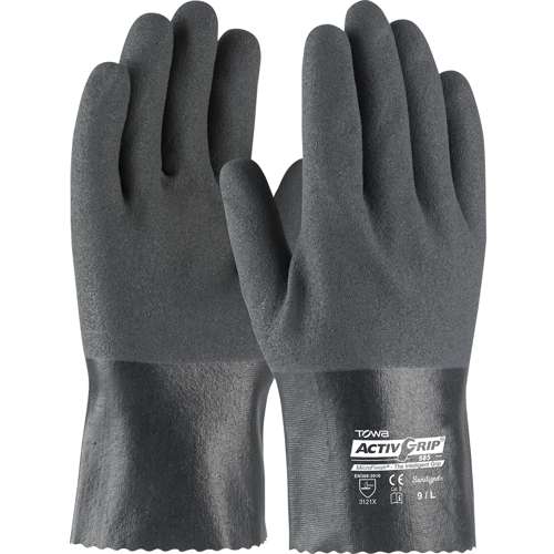 56-AG585 Nitrile Coated Glove with Cotton Liner and MicroFinish Grip - 10"