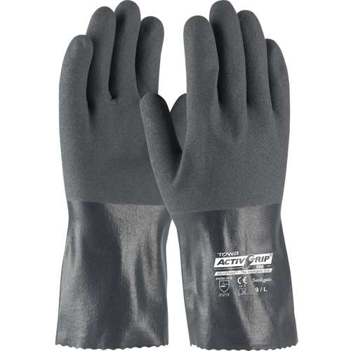 56-AG586 Nitrile Coated Glove with Cotton Liner and MicroFinish Grip - 12"