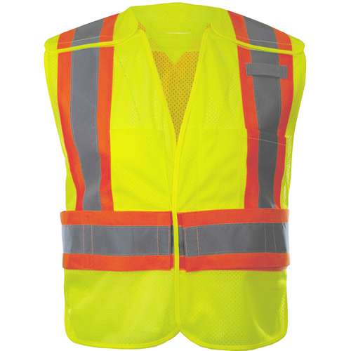 566GX ANSI Type R Class 2 Two-Tone Breakaway Mesh Vest with Adjustable Waistline