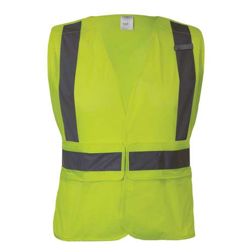572ET ANSI Type R Class 2 Breakaway Mesh Vest with Adjustable Side Wrap Closure