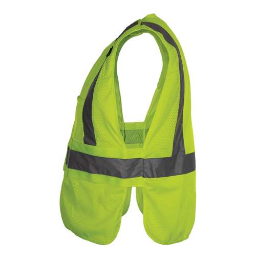 572ET ANSI Type R Class 2 Breakaway Mesh Vest with Adjustable Side Wrap Closure