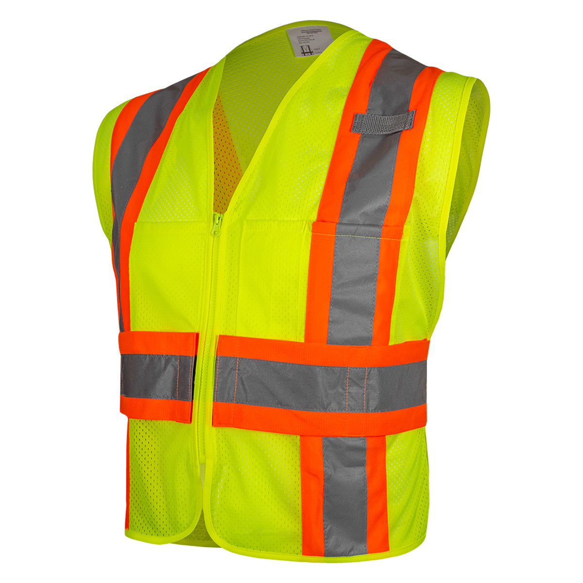 576ET ANSI Type R Class 2 Two-Tone Breakaway Mesh Vest with Adjustable Side Wrap Closure