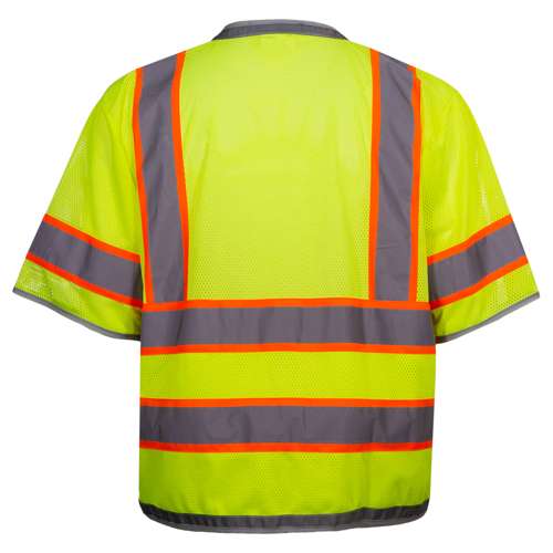 578ET ANSI Type R Class 3 Two-Tone Twelve Pocket Surveyors Vest with Contrast Trim