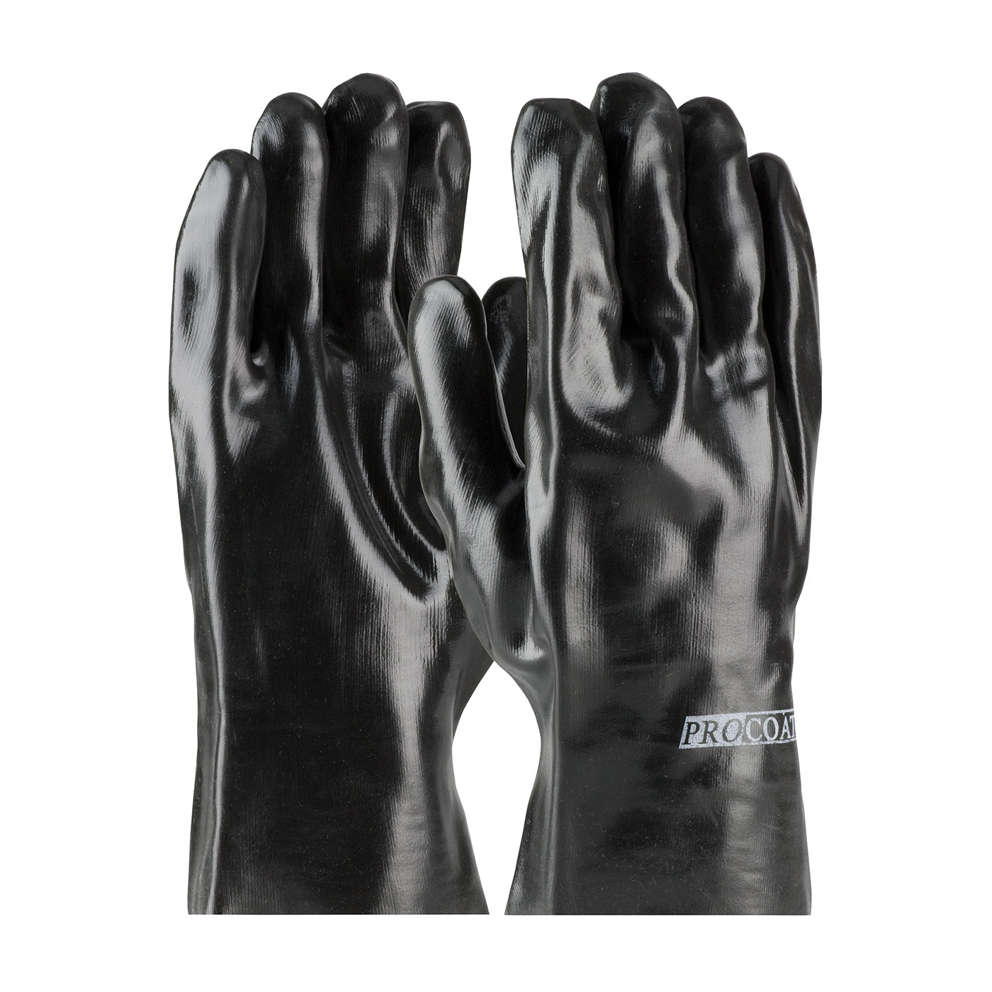 58-8020 Premium PVC Dipped Glove with Interlock Liner and Smooth Finish - 10" Length