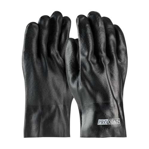 58-8020DD Premium PVC Dipped Glove with Jersey Liner and Rough Acid Finish - 10" Length