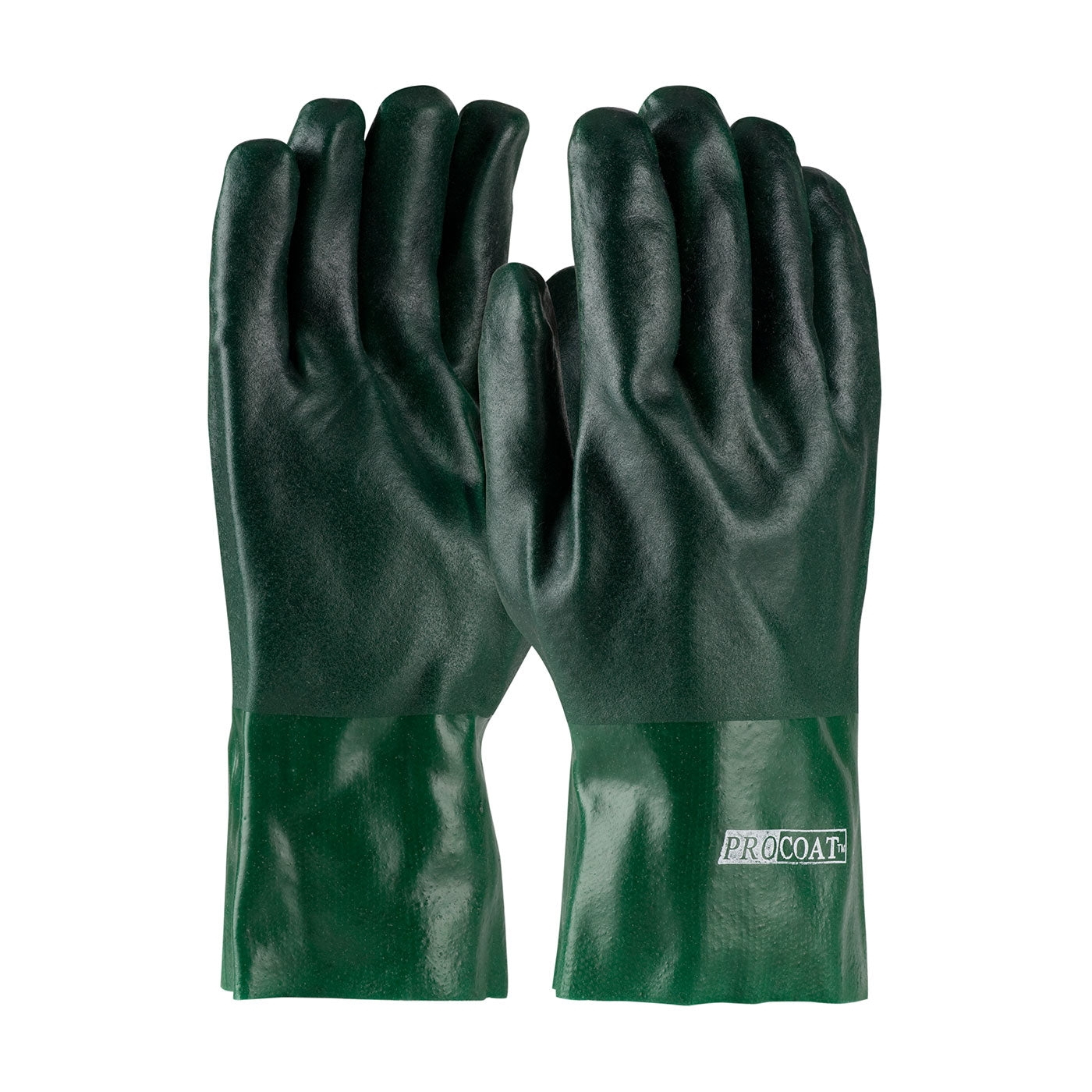 58-8025DD Premium PVC Dipped Glove with Jersey Liner and Rough Acid Finish - 12" Length