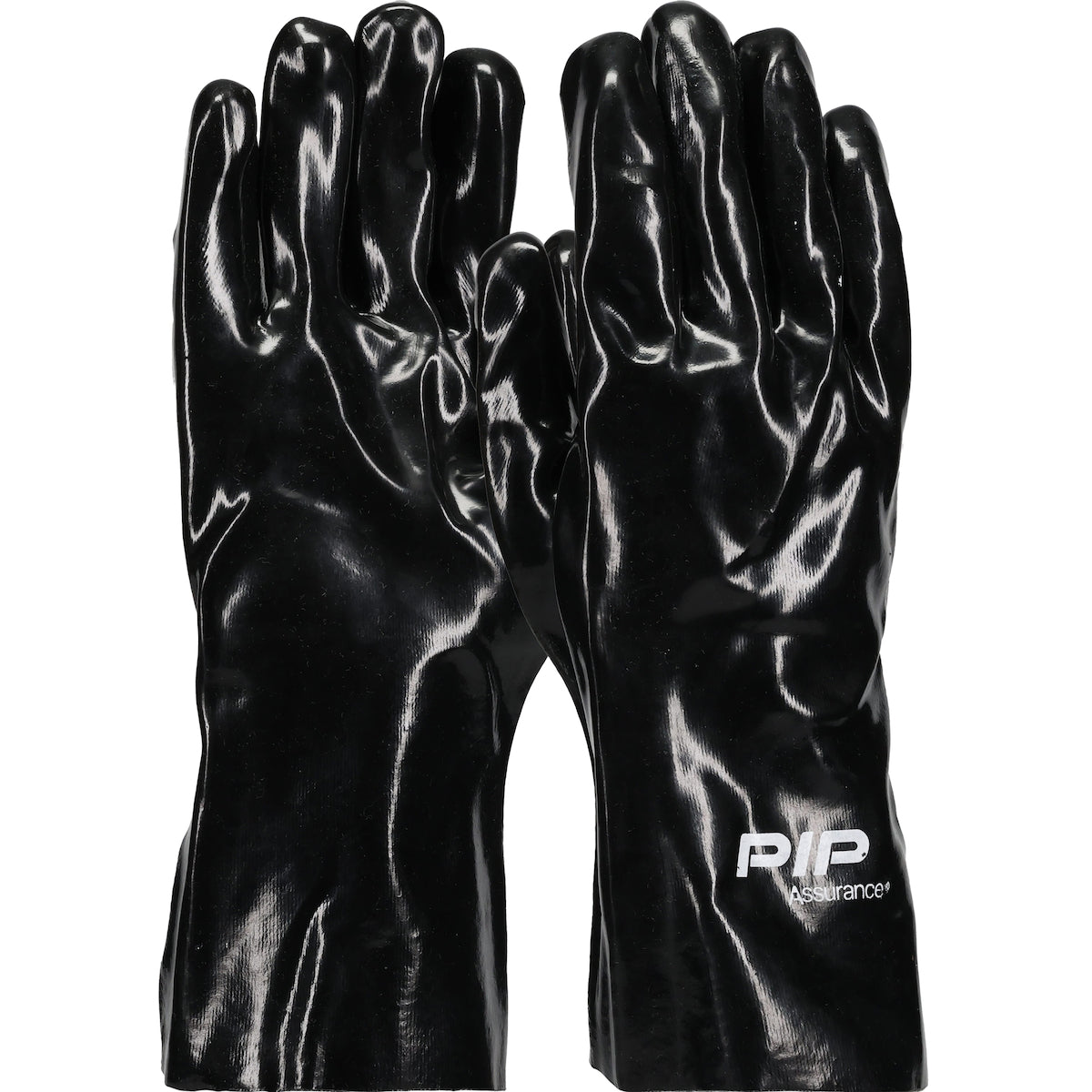 58-8030 Premium PVC Dipped Glove with Interlock Liner and Smooth Finish - 12" Length