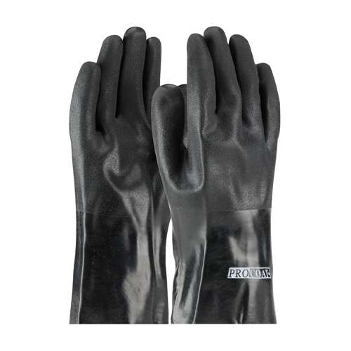 58-8030DD Premium PVC Dipped Glove with Jersey Liner and Rough Acid Finish - 12" Length