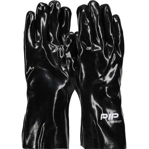 58-8030 Premium PVC Dipped Glove with Interlock Liner and Smooth Finish - 12" Length